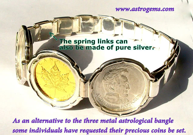 bangle of fine metal coins