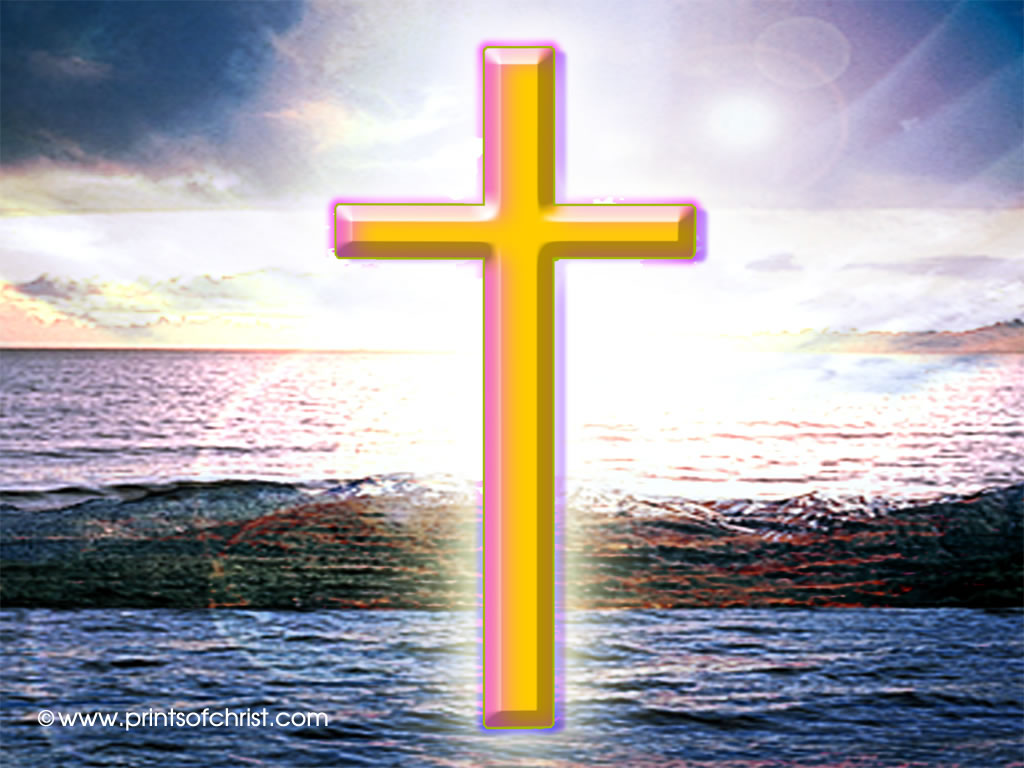 cross on the water image