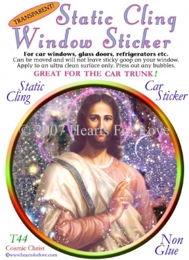  Cosmic Christ - Static Cling Window Sticker