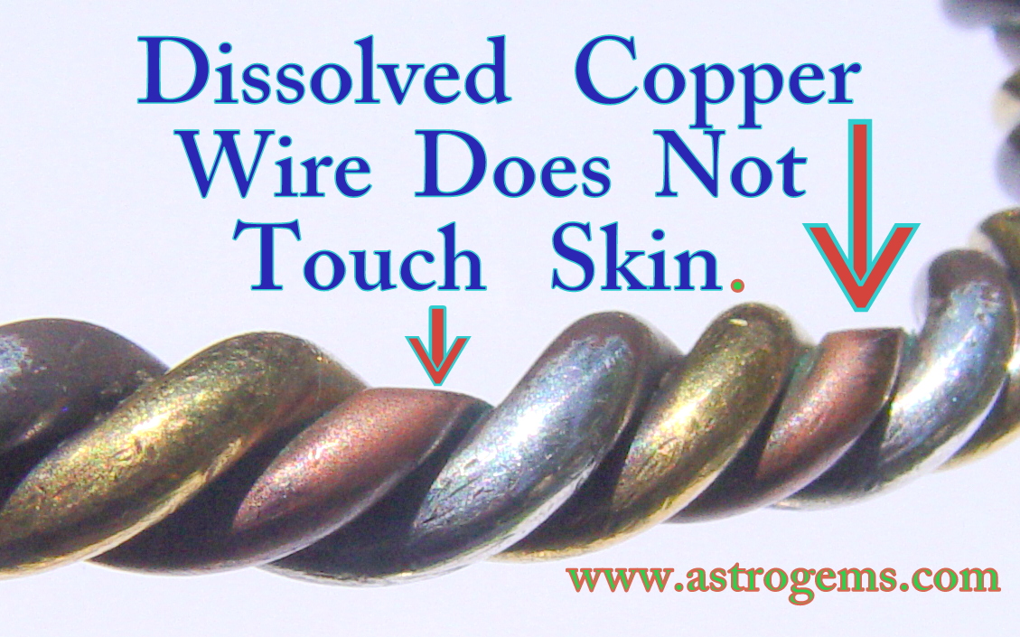 Three Metal Bangle copper wire
