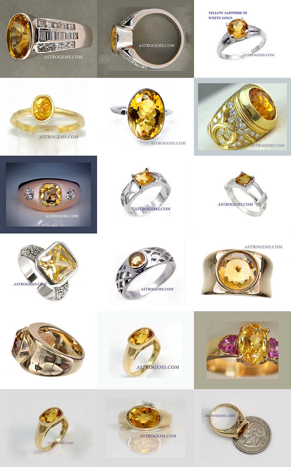 Astrogems can make ayurvedic Yellow Sapphire rings in any style.