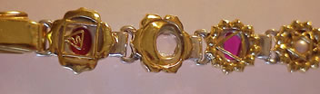 chakra design crystal healing bangle 