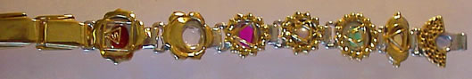 chakra design crystal healing bangle 