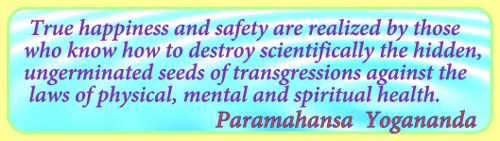 Quote by Paramahansa Yogananda on realizing true happiness