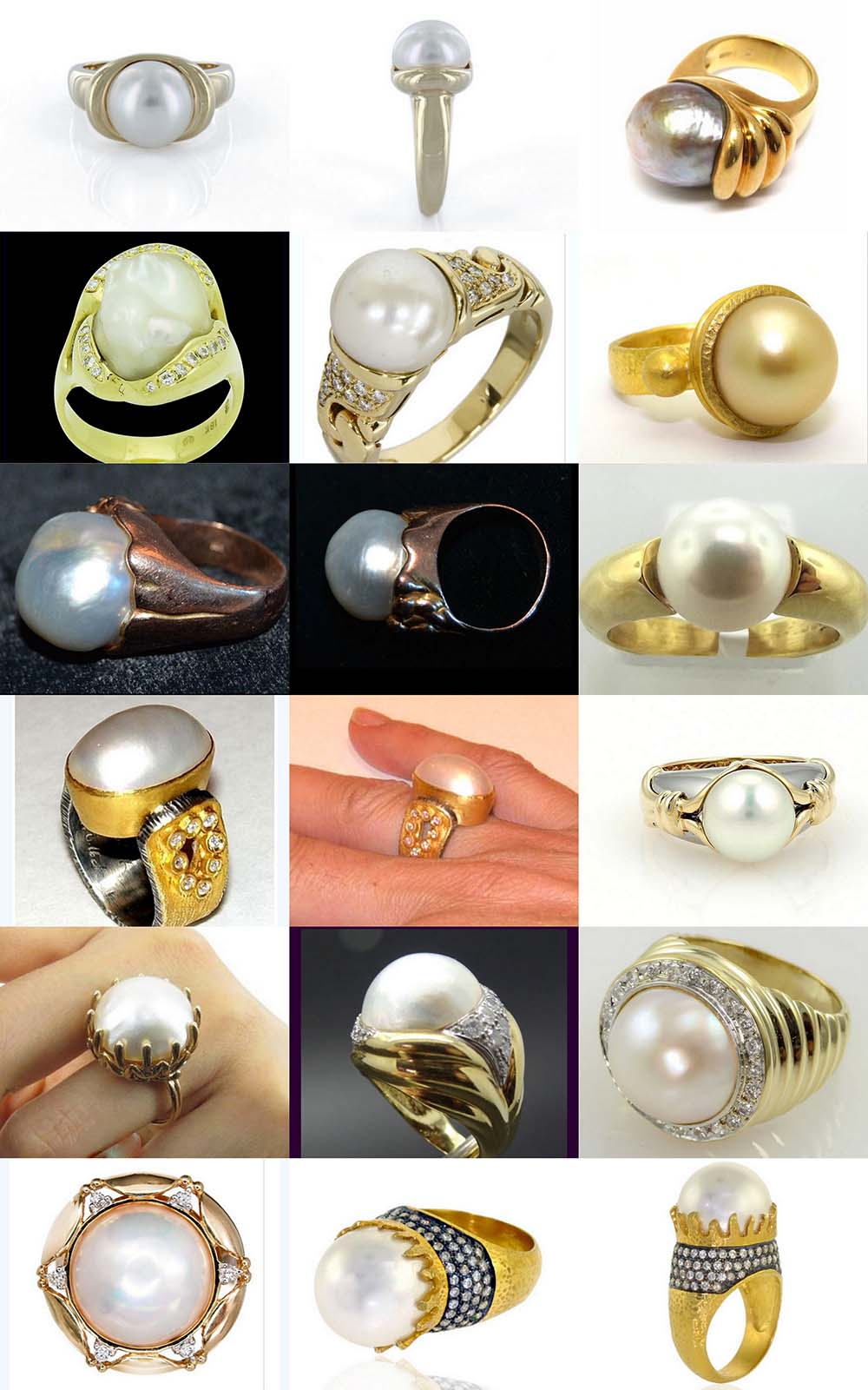 Astrogems can make astrological pearl rings in any style.
