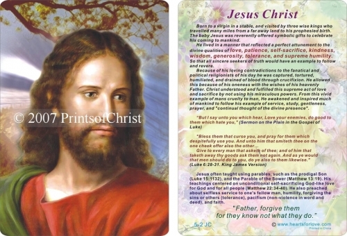Jesus plastic card