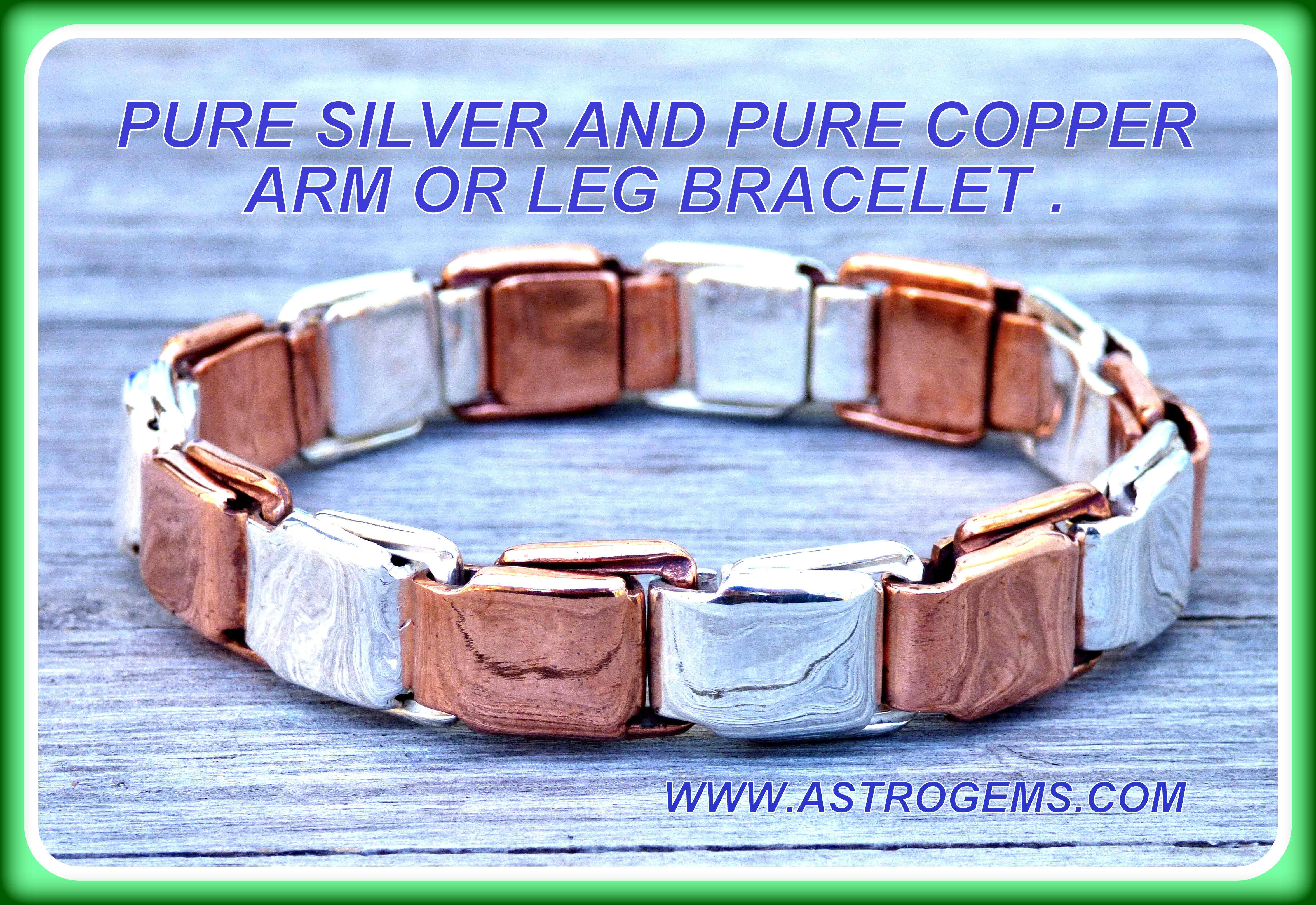silver and copper spring bracelet