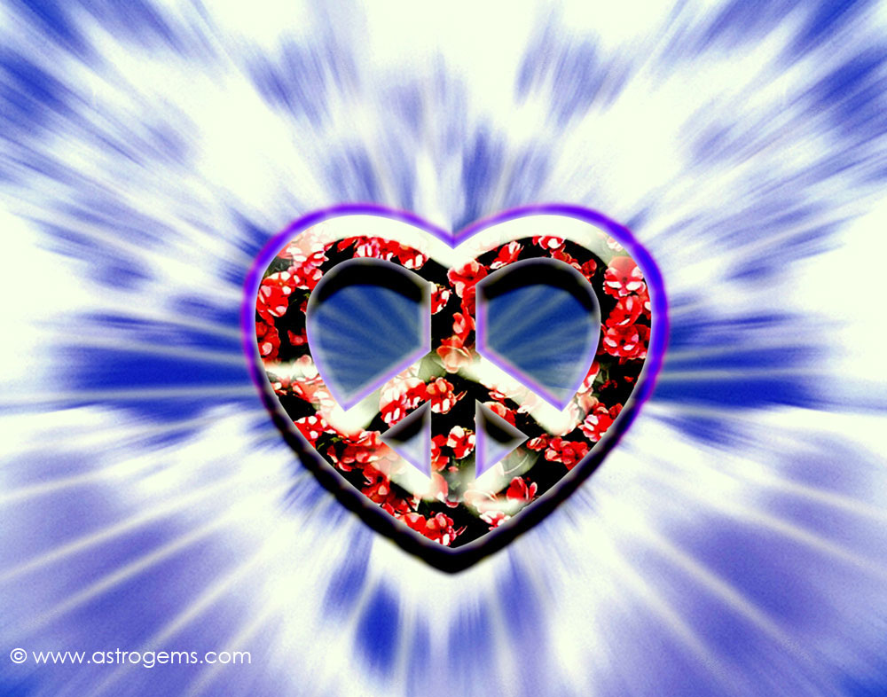 heart peace sign wallpaper
