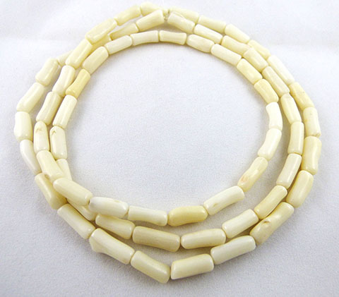 astrological ayurvedic white coral necklace